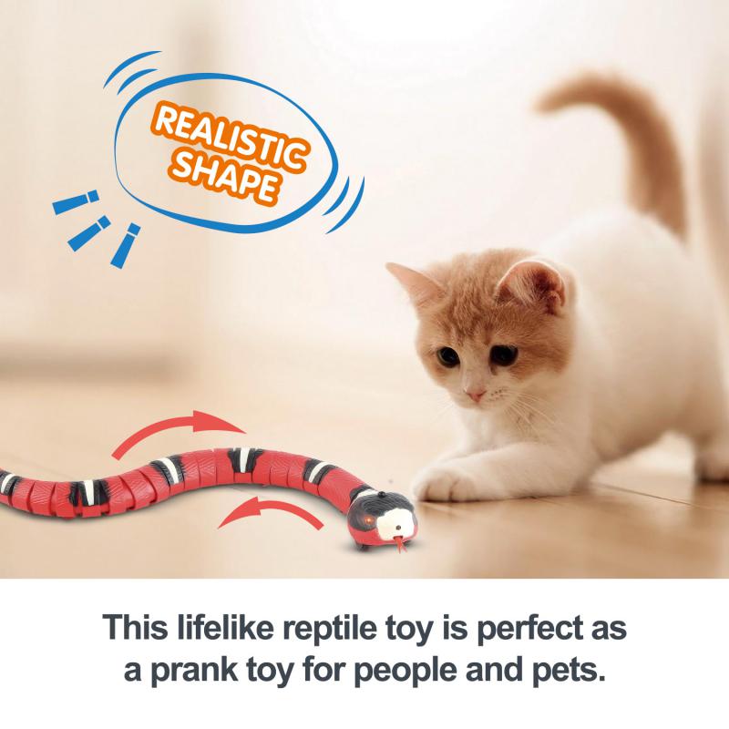 Slinky Purr- Smart Sensing Snake Interactive Cat Toys Automatic Cats Toys USB Charging Accessories Kitten Toy For Pet Dogs Toy